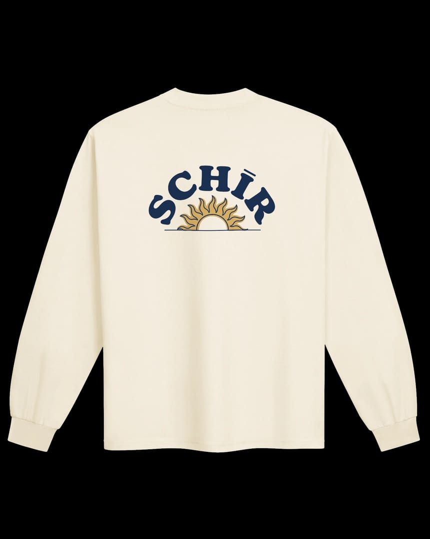 SUN ARC LONG SLEEVE — art side, back print on black